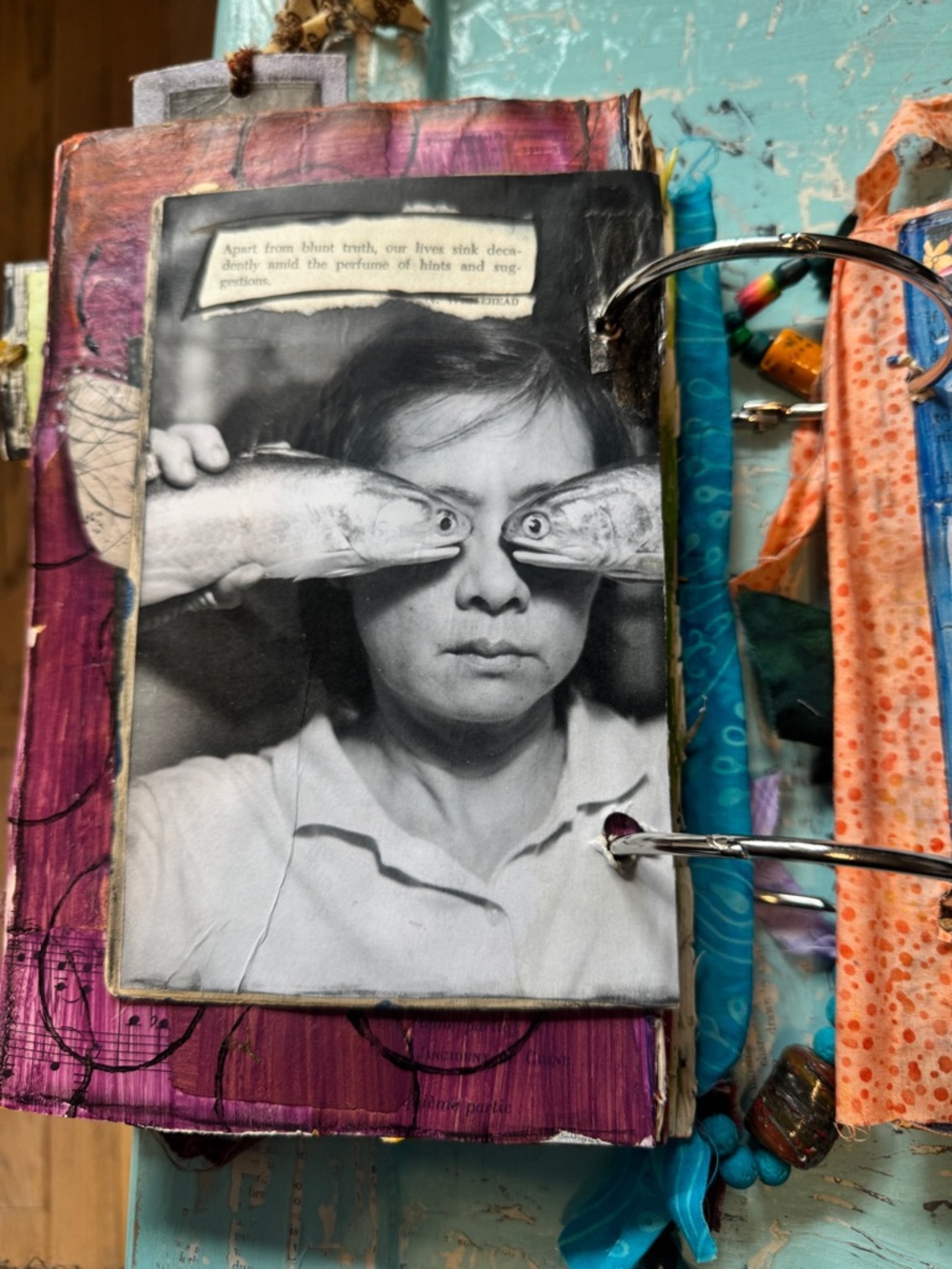 ✨ "Begin Again, again. “ Altered Book | 22-Page Interactive Mixed Media Art - Picture 9 of 15